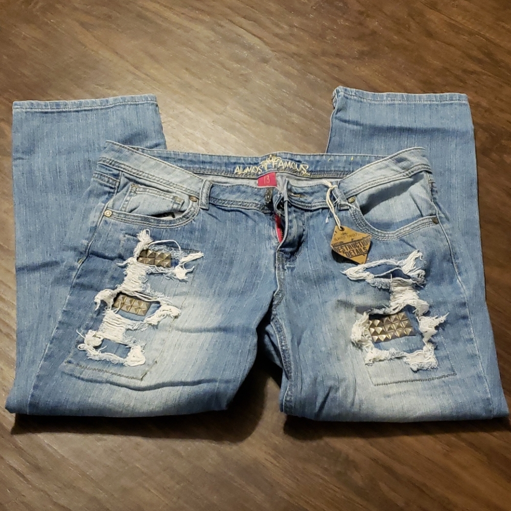 Denim Cropped Jeans